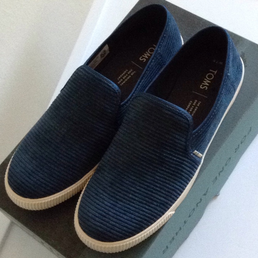 Teal Corduroy Toms